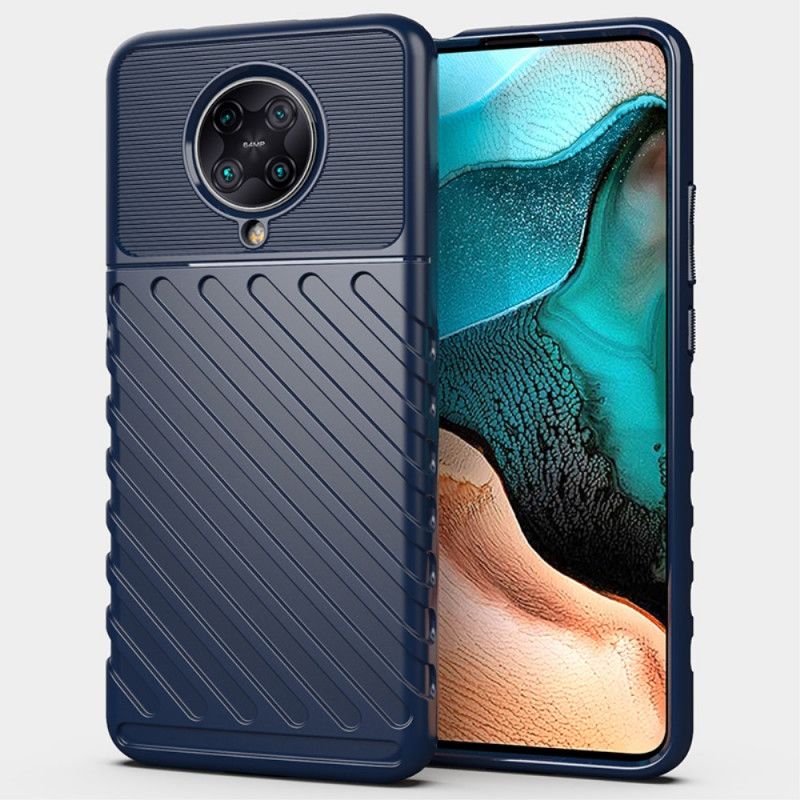 Cover Hoesje Xiaomi Poco F2 Pro Groen Zwart Telefoonhoesje Donderreeks