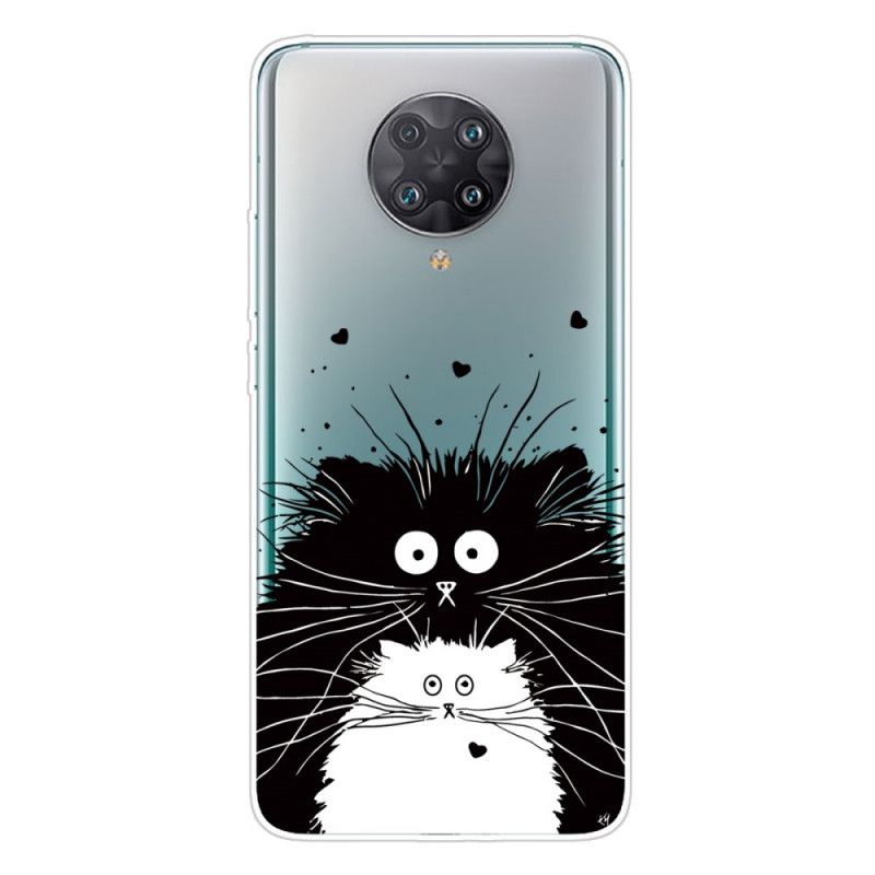 Cover Hoesje Xiaomi Poco F2 Pro Wit Zwart Telefoonhoesje Let Op De Katten