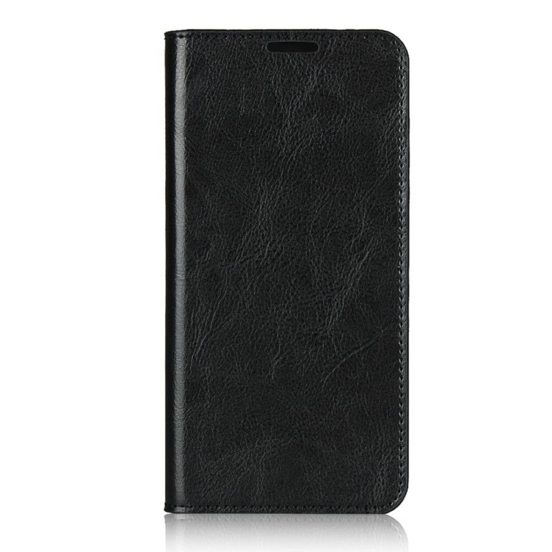 Folio-hoesje Xiaomi Poco F2 Pro Bruin Zwart Telefoonhoesje Echt Leer