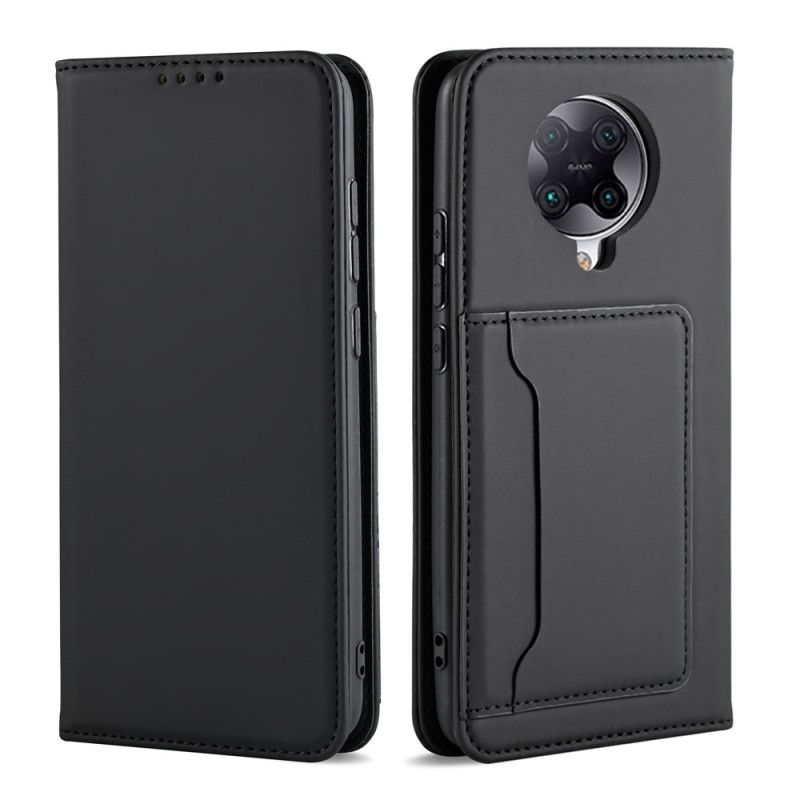 Folio-hoesje Xiaomi Poco F2 Pro Rood Zwart Steunkaarthouder