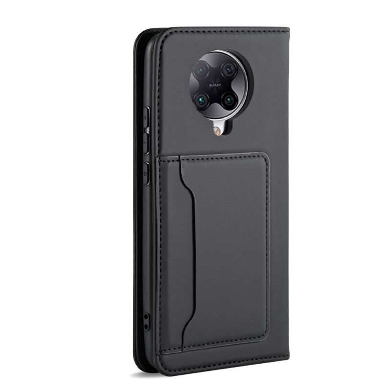 Folio-hoesje Xiaomi Poco F2 Pro Rood Zwart Steunkaarthouder