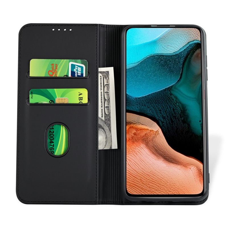 Folio-hoesje Xiaomi Poco F2 Pro Rood Zwart Steunkaarthouder