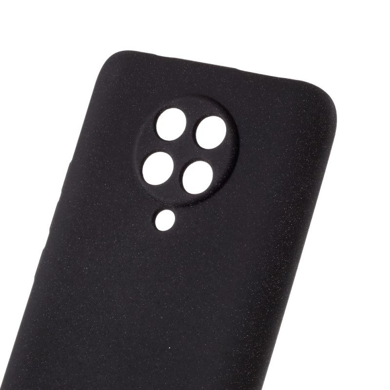 Hoesje voor Xiaomi Poco F2 Pro Grijs Zwart Matte Glitter