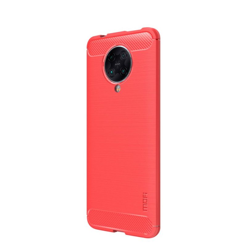 Hoesje voor Xiaomi Poco F2 Pro Grijs Zwart Mofi Geborstelde Koolstofvezel