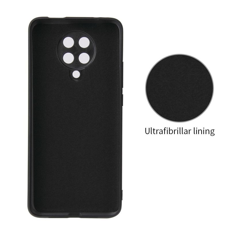 Hoesje voor Xiaomi Poco F2 Pro Ringsteun Van Koolstofvezel