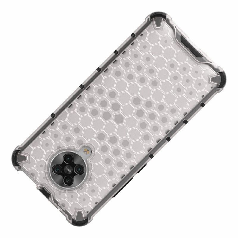 Hoesje voor Xiaomi Poco F2 Pro Wit Zwart Honingraatstijl