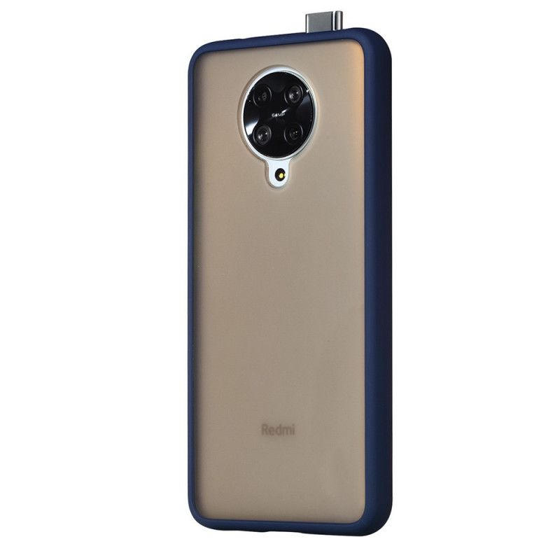 Hoesje voor Xiaomi Poco F2 Pro Wit Zwart Matte En Gekleurde Randen