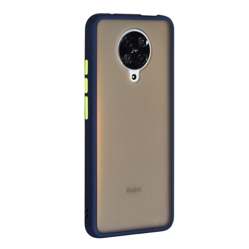 Hoesje voor Xiaomi Poco F2 Pro Wit Zwart Matte En Gekleurde Randen