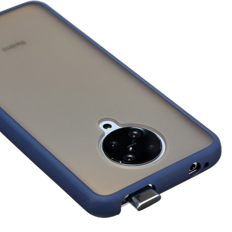 Hoesje voor Xiaomi Poco F2 Pro Wit Zwart Matte En Gekleurde Randen