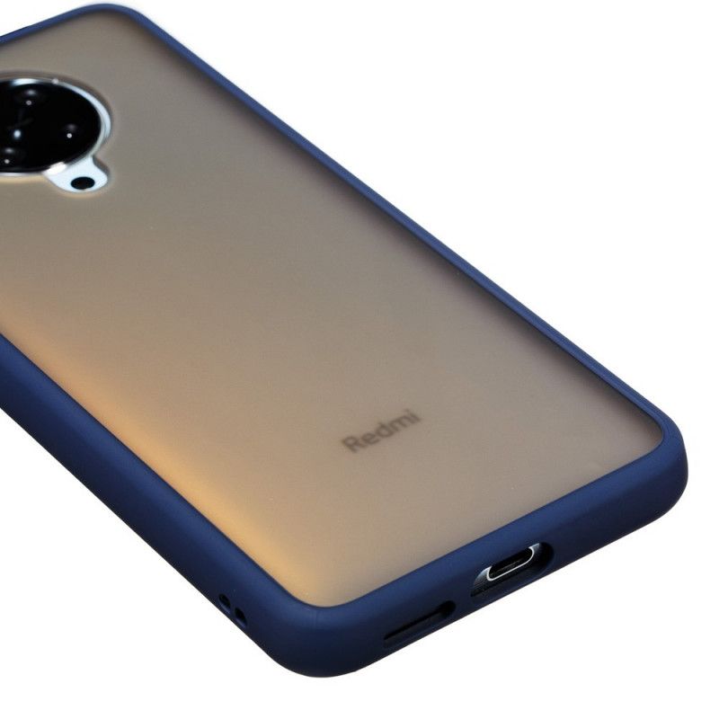 Hoesje voor Xiaomi Poco F2 Pro Wit Zwart Matte En Gekleurde Randen
