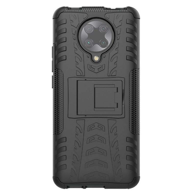 Hoesje voor Xiaomi Poco F2 Pro Wit Zwart Premium Resistent