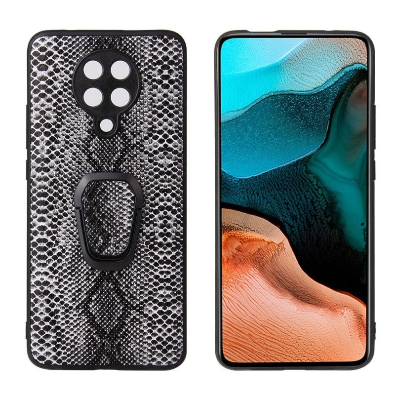 Hoesje Xiaomi Poco F2 Pro Slangenleer-Effect Met Ringband