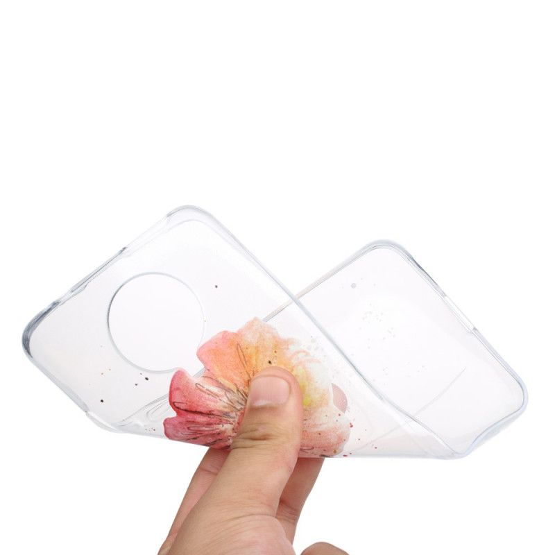 Hoesje Xiaomi Poco F2 Pro Transparante Aquarel Klaproos