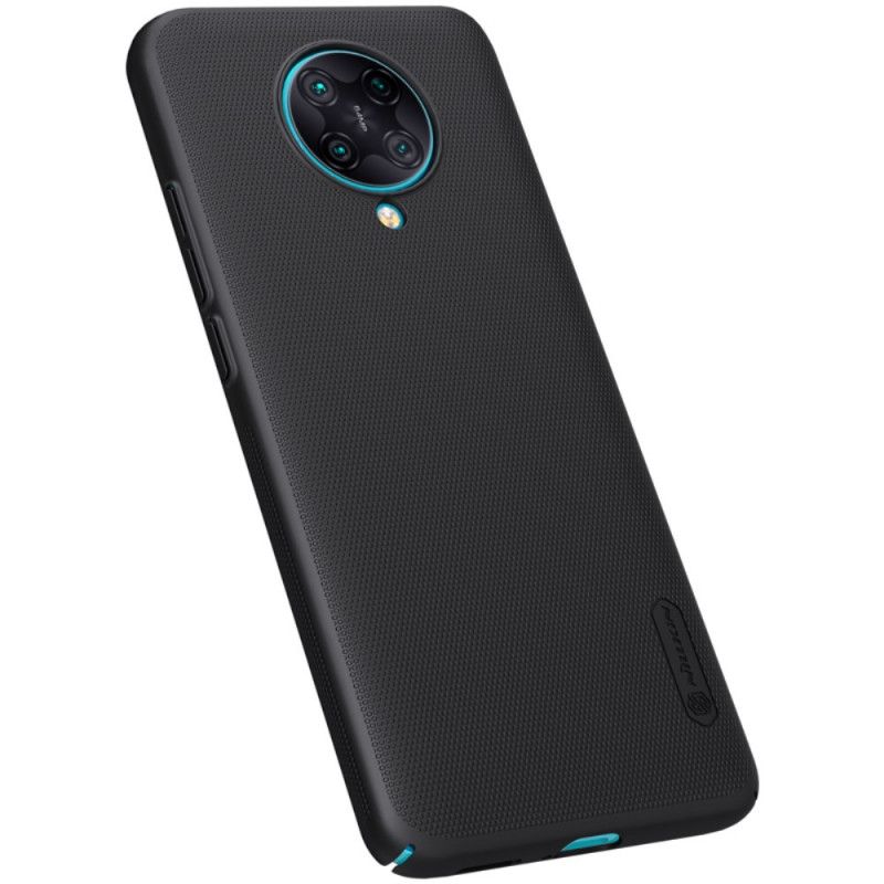 Hoesje Xiaomi Poco F2 Pro Turkoois Zwart Stijve Frosted Nillkin