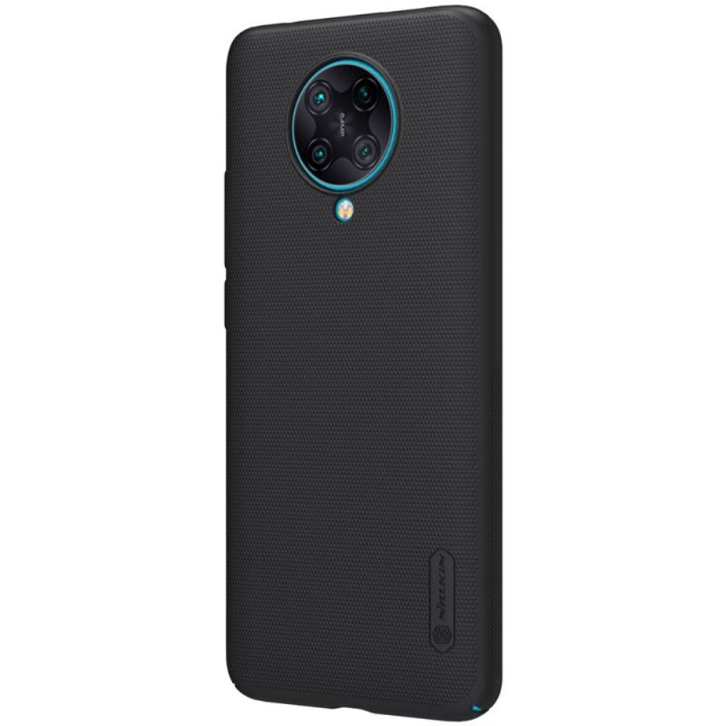 Hoesje Xiaomi Poco F2 Pro Turkoois Zwart Stijve Frosted Nillkin