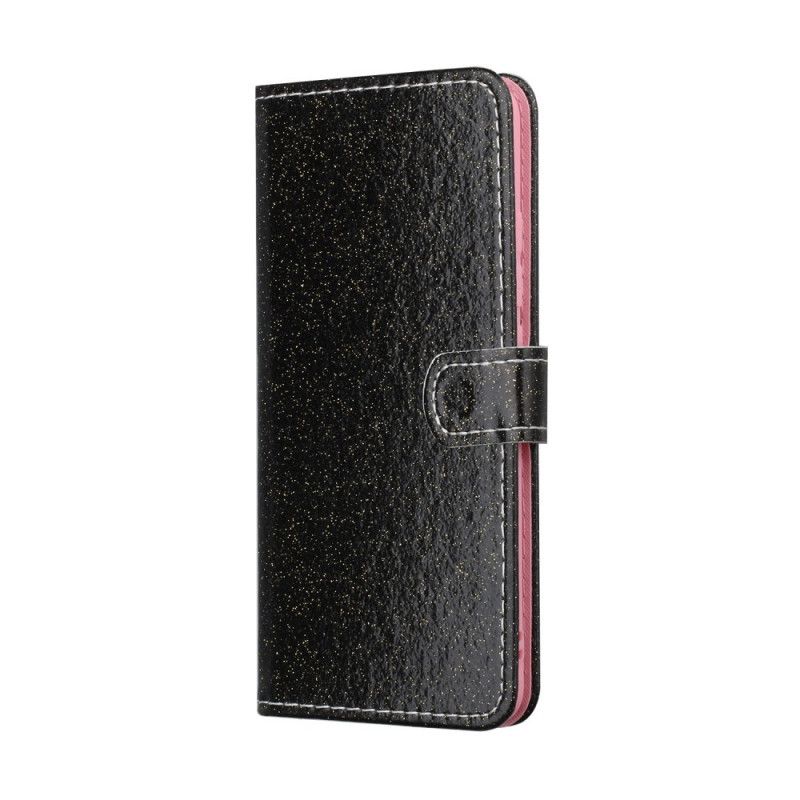 Leren Hoesje voor Xiaomi Poco F2 Pro Magenta Pailletten