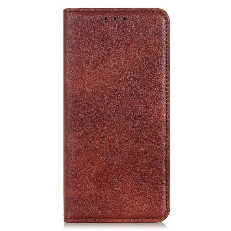 Bescherming Hoesje voor Samsung Galaxy M33 5G Folio-hoesje Litchi Splitleer