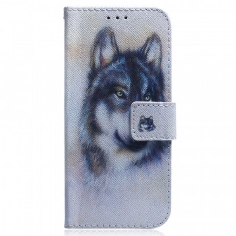 Folio-hoesje voor Samsung Galaxy M33 5G Aquarel Hond