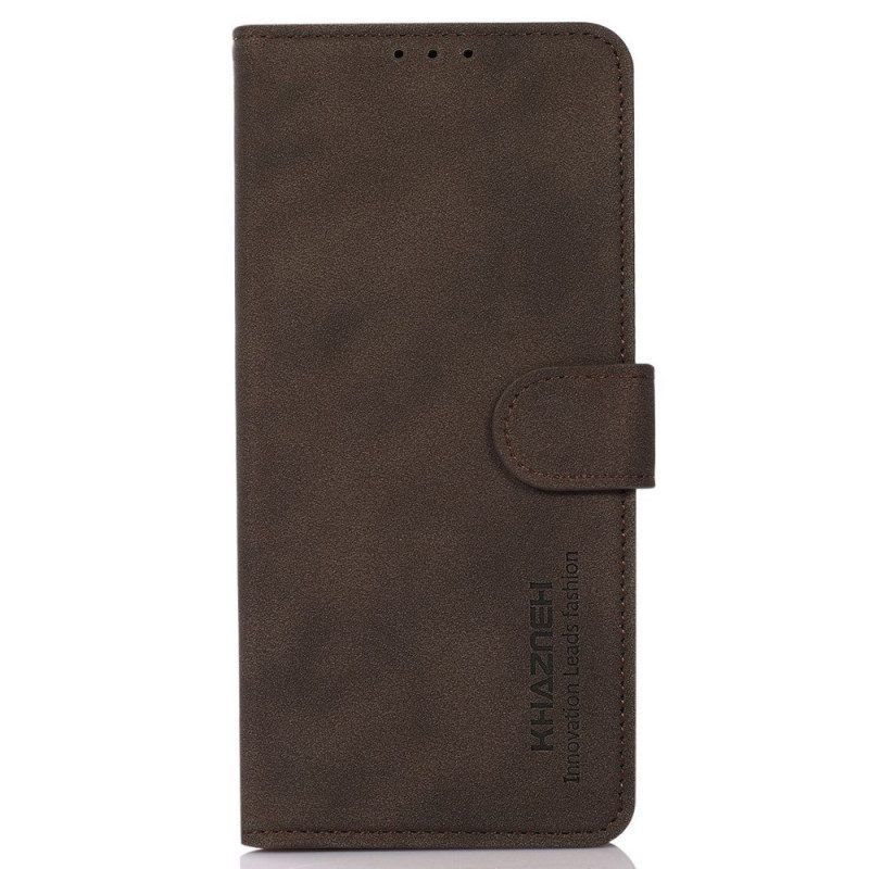 Folio-hoesje voor Samsung Galaxy M33 5G Imitatieleer Khazneh