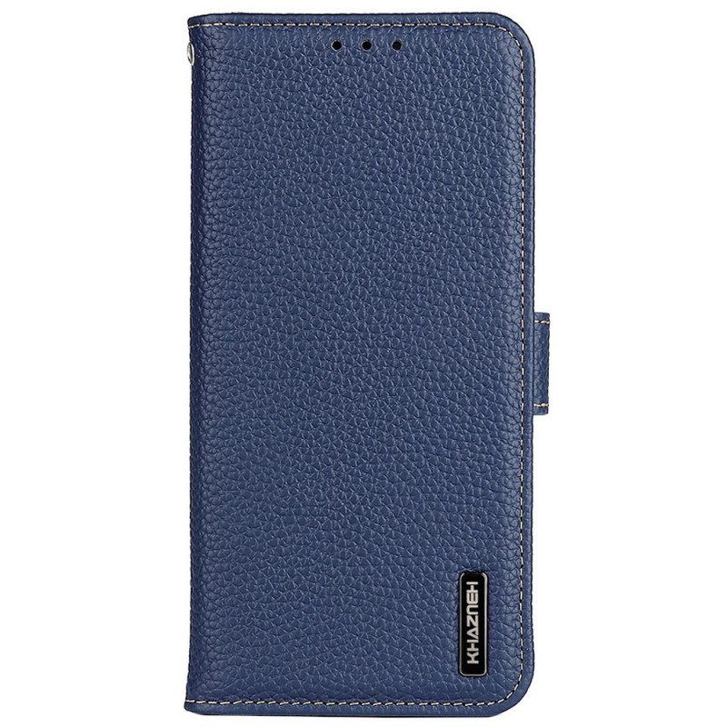 Leren Hoesje voor Samsung Galaxy M33 5G Khazneh Lychee Leer