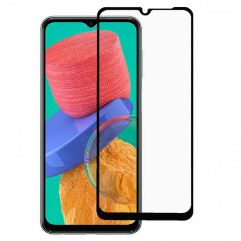 Samsung Galaxy M33 5G Zwarte Rand Gehard Glas Screenprotector