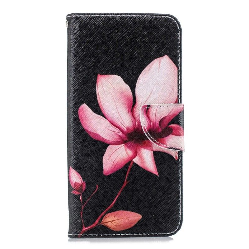 Bescherming Hoesje Samsung Galaxy J6 Plus Telefoonhoesje Roze Bloem