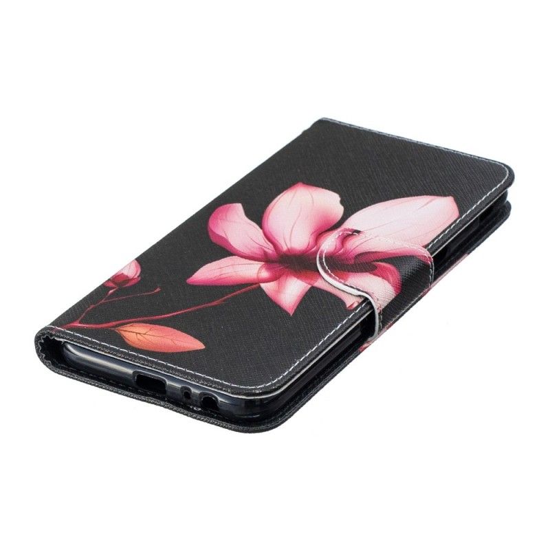 Bescherming Hoesje Samsung Galaxy J6 Plus Telefoonhoesje Roze Bloem