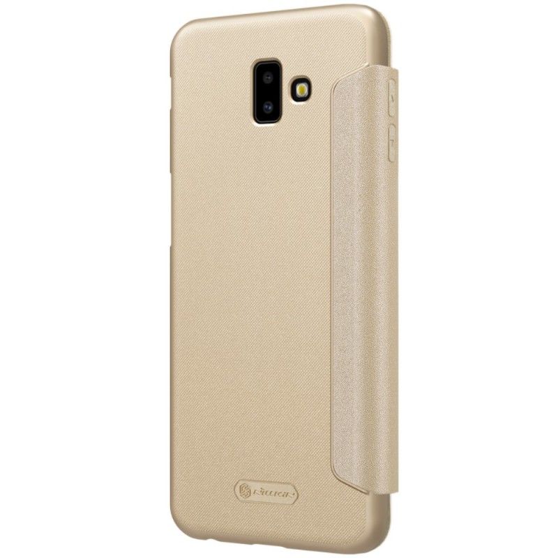 Folio-hoesje Samsung Galaxy J6 Plus Goud Zwart Nillkin