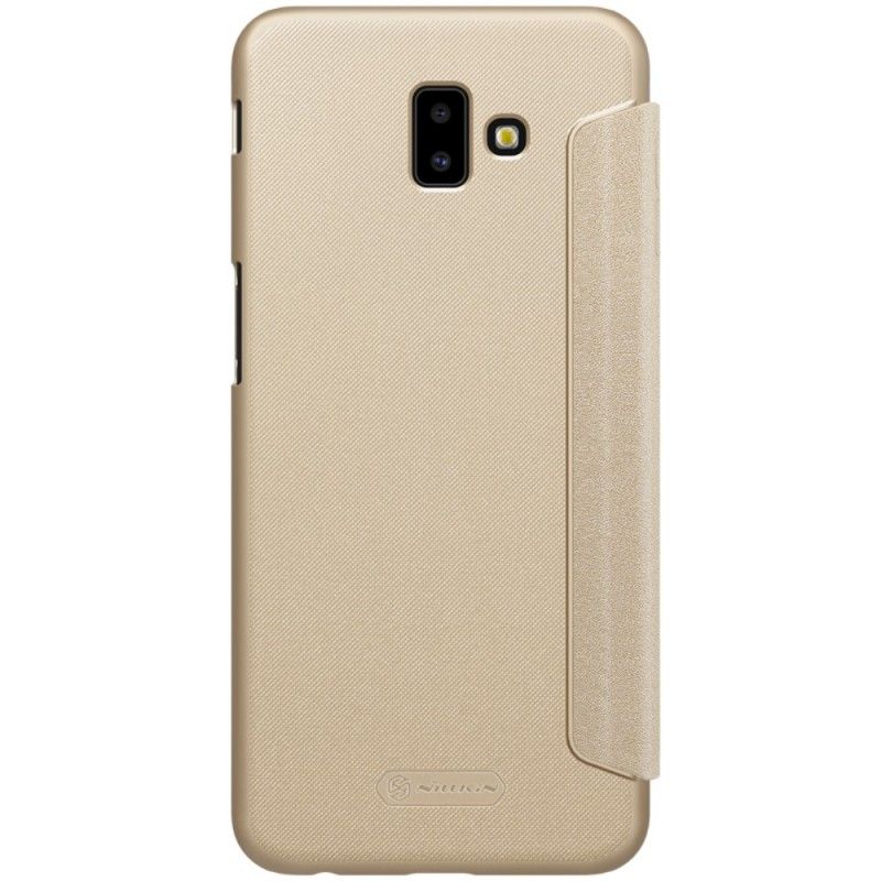 Folio-hoesje Samsung Galaxy J6 Plus Goud Zwart Nillkin