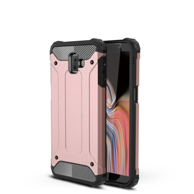 Hoesje Samsung Galaxy J6 Plus Rood Zwart Overlevende