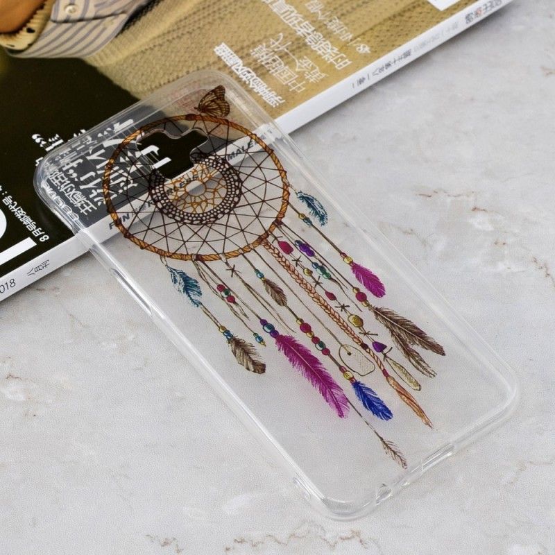 Hoesje voor Samsung Galaxy J6 Plus Transparante Kleurrijke Dromenvanger