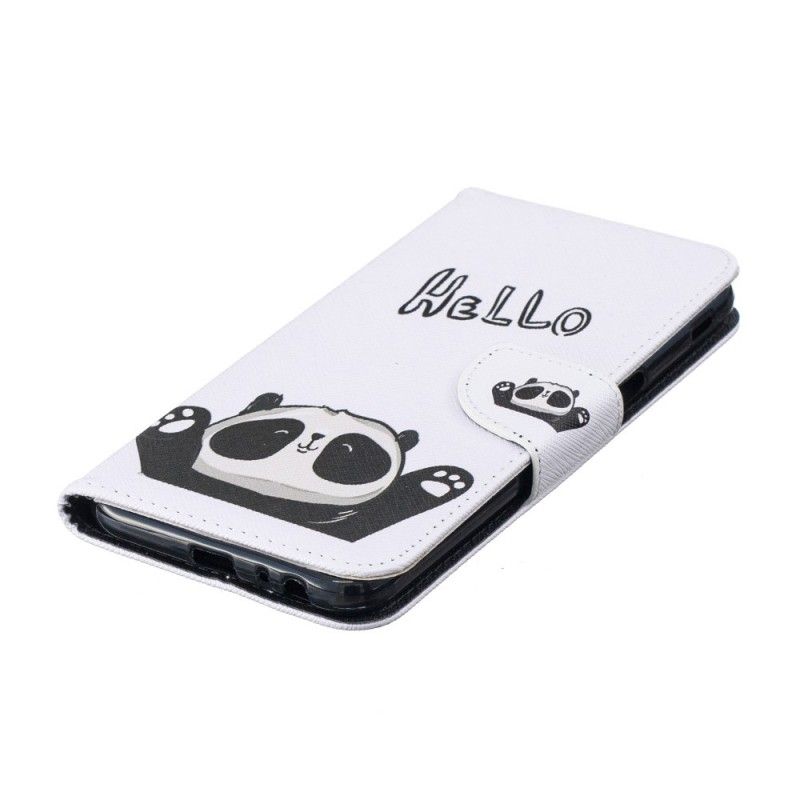 Leren Hoesje Samsung Galaxy J6 Plus Hallo Panda