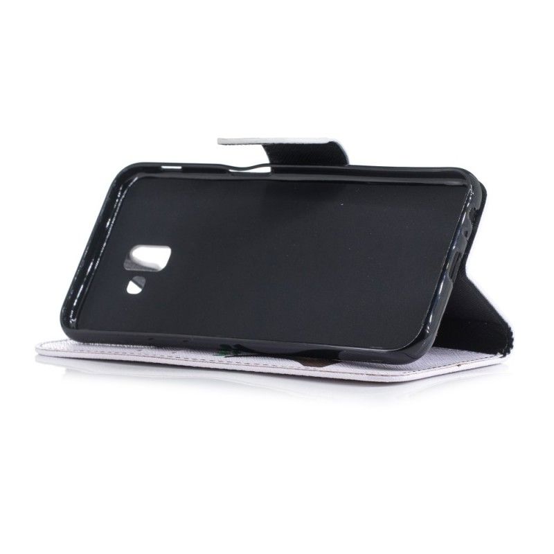 Leren Hoesje Samsung Galaxy J6 Plus Luie Panda
