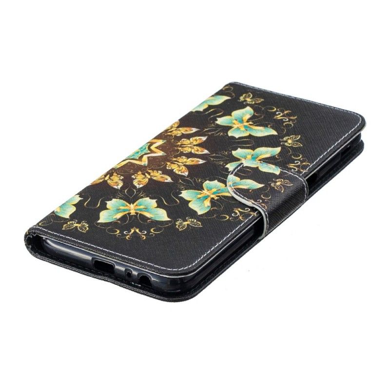 Leren Hoesje voor Samsung Galaxy J6 Plus Vlindermandala