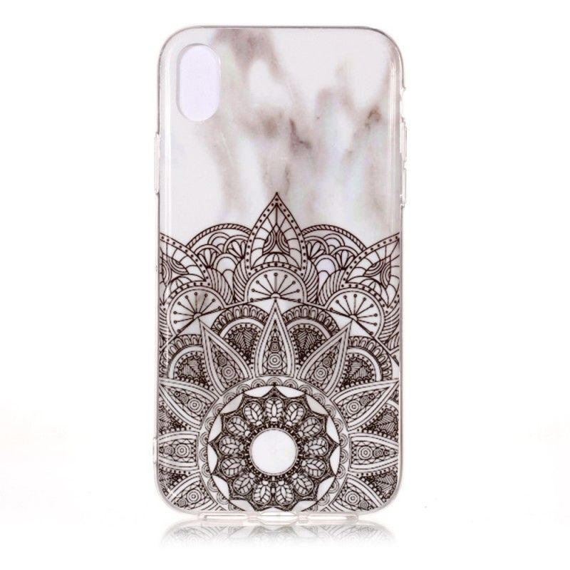 Hoesje iPhone XS Max Gemarmerde Mandala