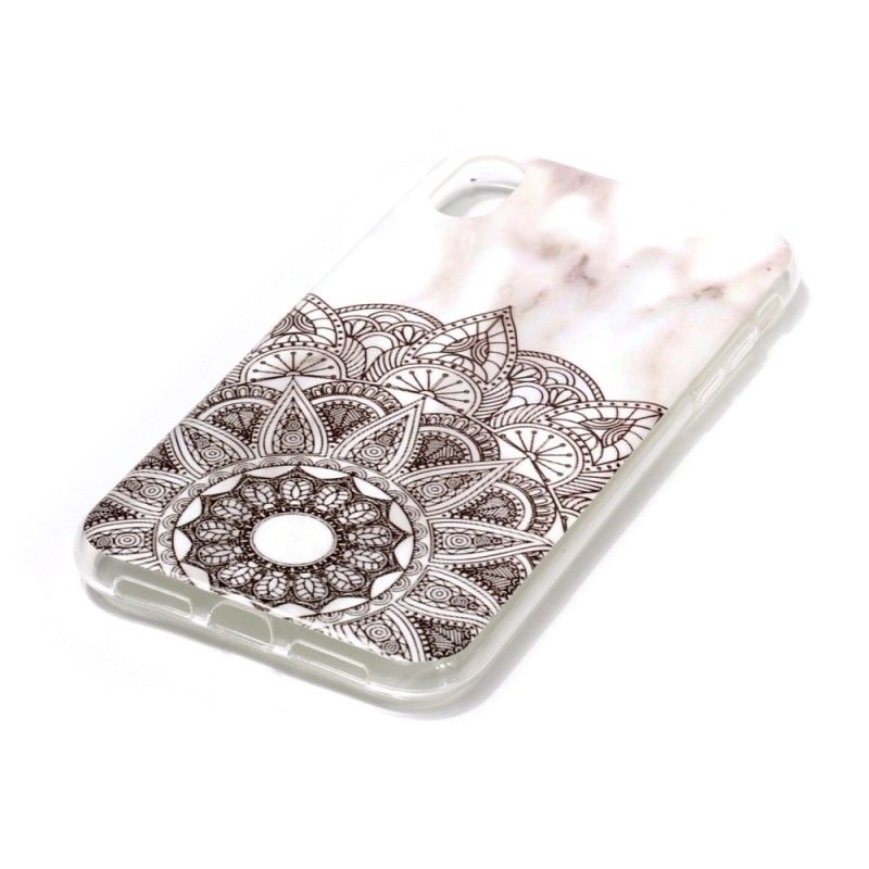 Hoesje iPhone XS Max Gemarmerde Mandala