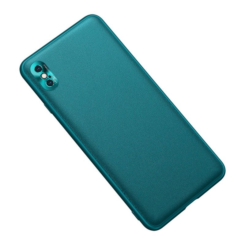 Hoesje iPhone XS Max Oranje Zwart Kleur Leerstijl