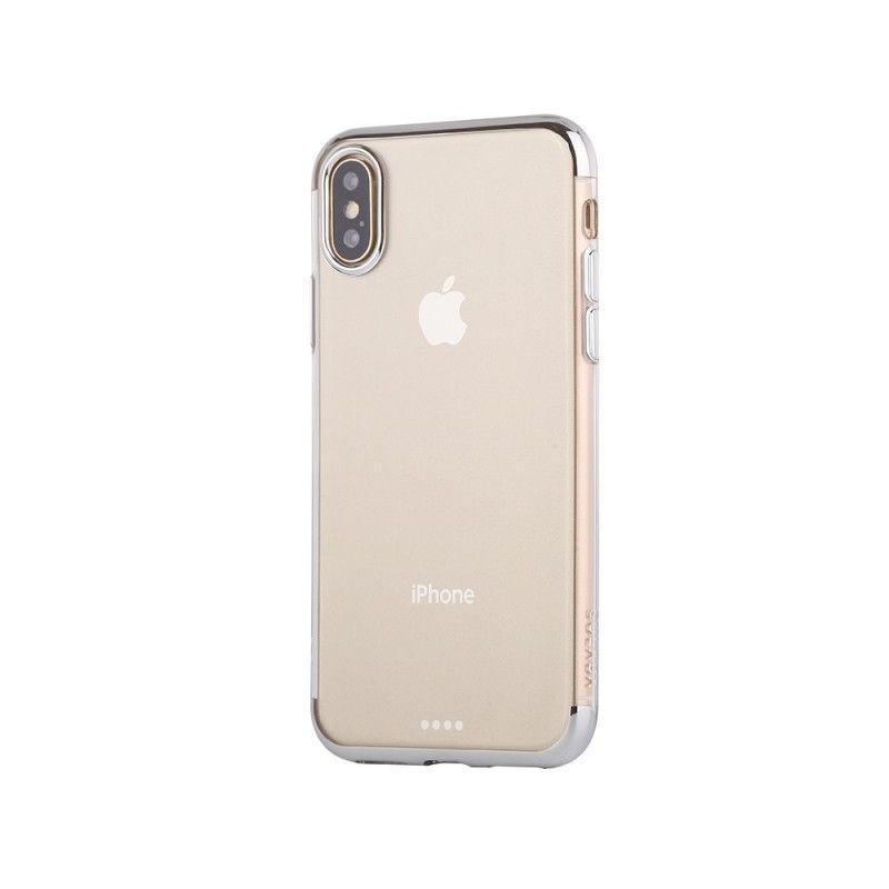 Hoesje iPhone XS Max Rood Zwart Sulada Kristal