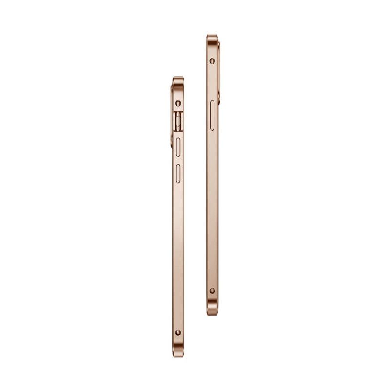Hoesje iPhone XS Max Rood Zwart Voor En Achter Gehard Glas