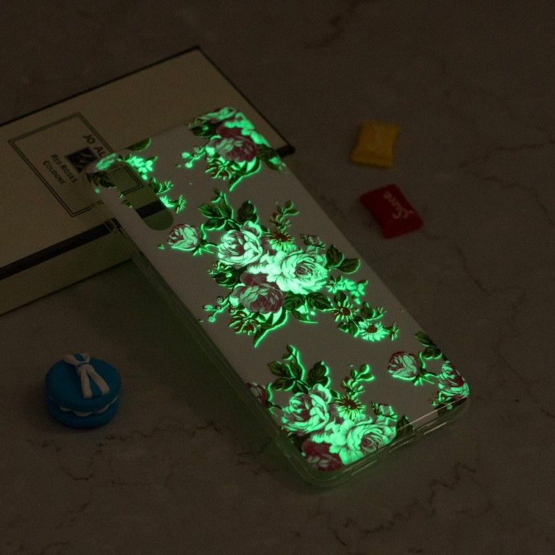 Hoesje voor iPhone XS Max Fluorescerende Vrijheidsbloemen