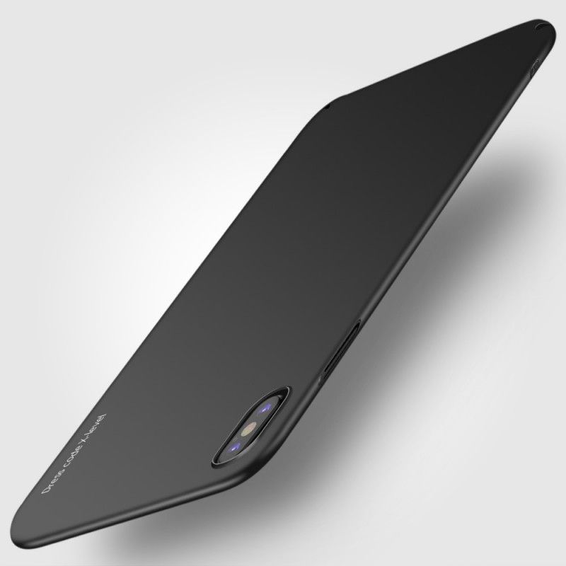 Hoesje voor iPhone XS Max Paars Zwart Metallic Effect