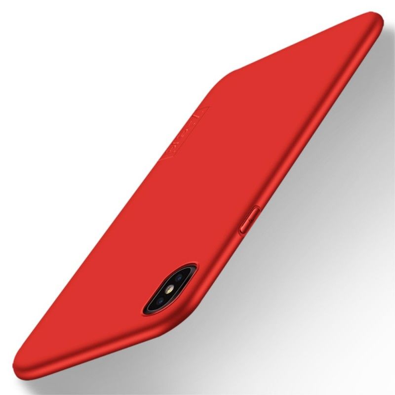 Hoesje voor iPhone XS Max Rood Zwart Beschermersreeks