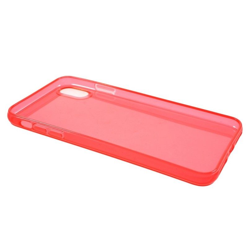 Hoesje voor iPhone XS Max Transparant Transparant Gekleurde Siliconen