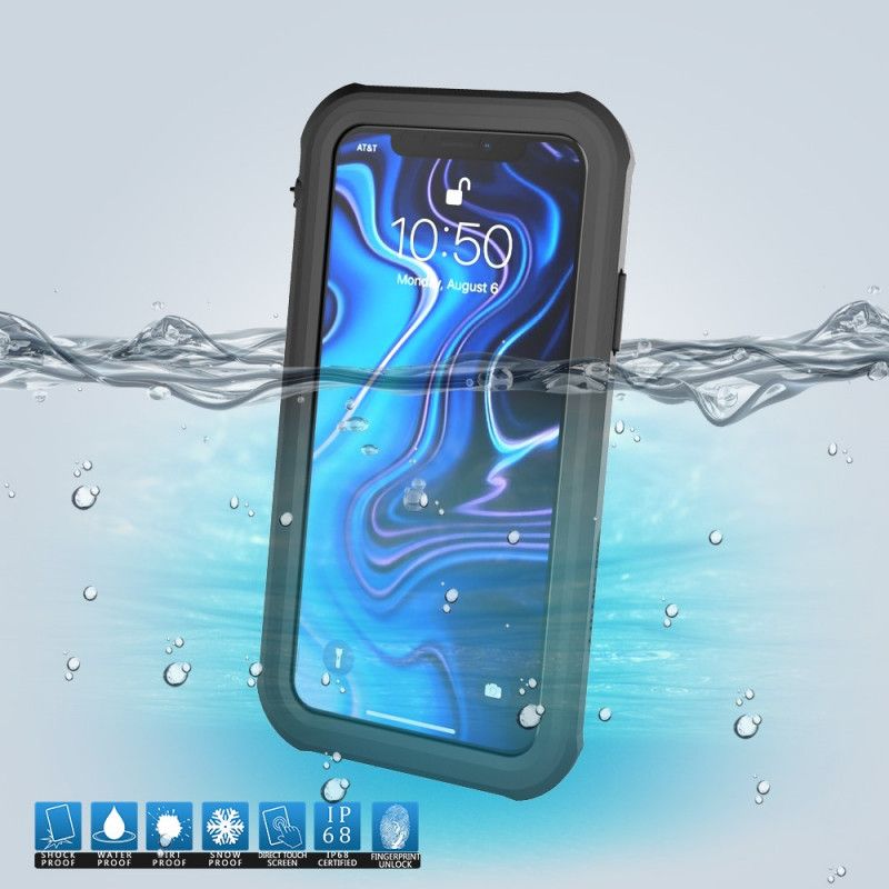 Hoesje voor iPhone XS Max Wit Zwart Waterdicht 2M