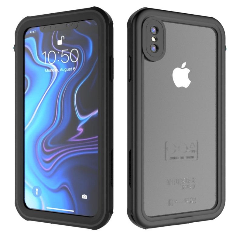 Hoesje voor iPhone XS Max Wit Zwart Waterdicht 2M