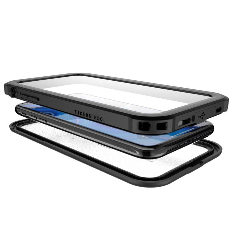 Hoesje voor iPhone XS Max Wit Zwart Waterdicht 2M