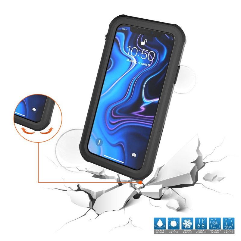 Hoesje voor iPhone XS Max Wit Zwart Waterdicht 2M