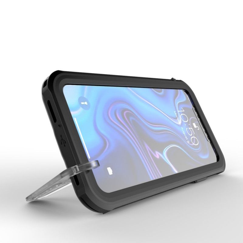 Hoesje voor iPhone XS Max Wit Zwart Waterdicht 2M
