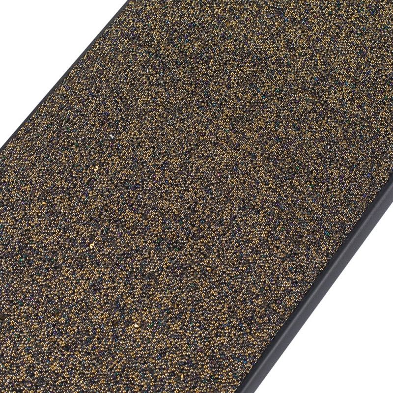 Hoesje voor iPhone XS Max Zilver Zwart Pailletten Met Ketting