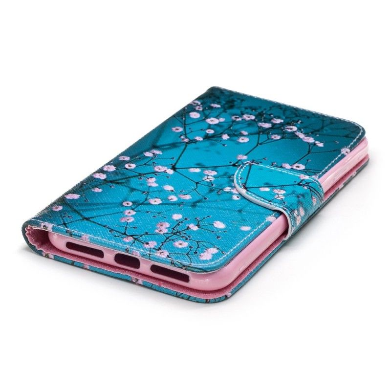 Leren Hoesje iPhone XS Max Telefoonhoesje Bloeiende Boom